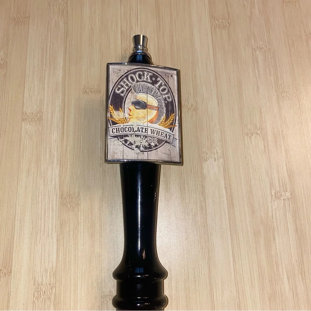 Shock Top Winter Chocolate Wheat Beer Tap Handle Man Cave Black